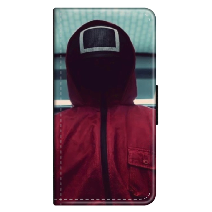 Husa personalizata tip carte HQ Print pentru Motorola Moto G8 Plus, model Squid Game #2, multicolor, S1D1M0174