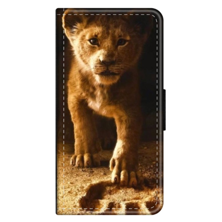 Персонализиран калъф книга HQPrint за Samsung Galaxy A03, модел Lion King #2, многоцветен, S1D1M0198