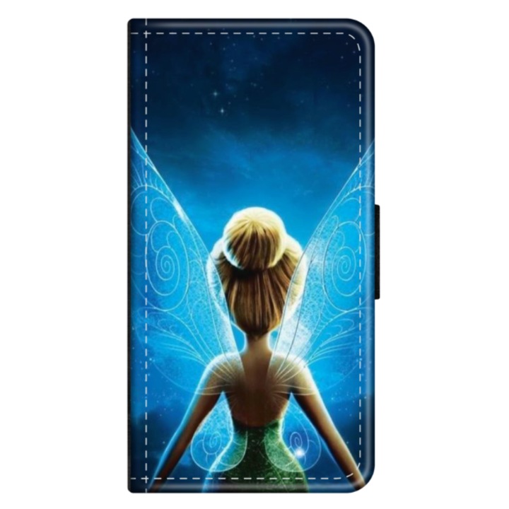 Персонализиран калъф книга HQPrint за Apple iPhone XS Max, модел Tinkerbell #1, многоцветен, S1D1M0202