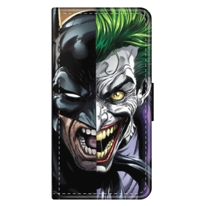 Husa personalizata tip carte HQPrint pentru Samsung Galaxy M31, model Batman VS Joker, multicolor, S1D1M0012