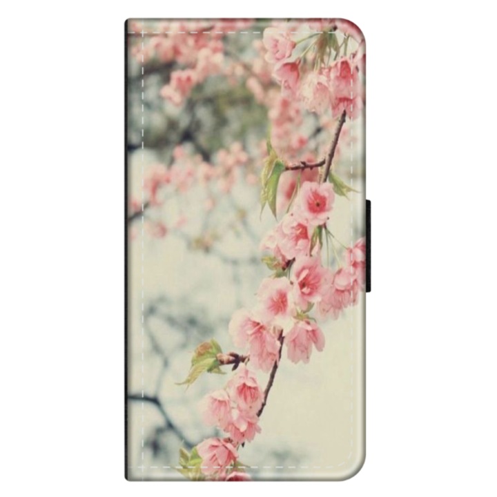 Husa personalizata tip carte HQ Print pentru Xiaomi Redmi 12C, model Flowers #18, multicolor, S1D1M0245