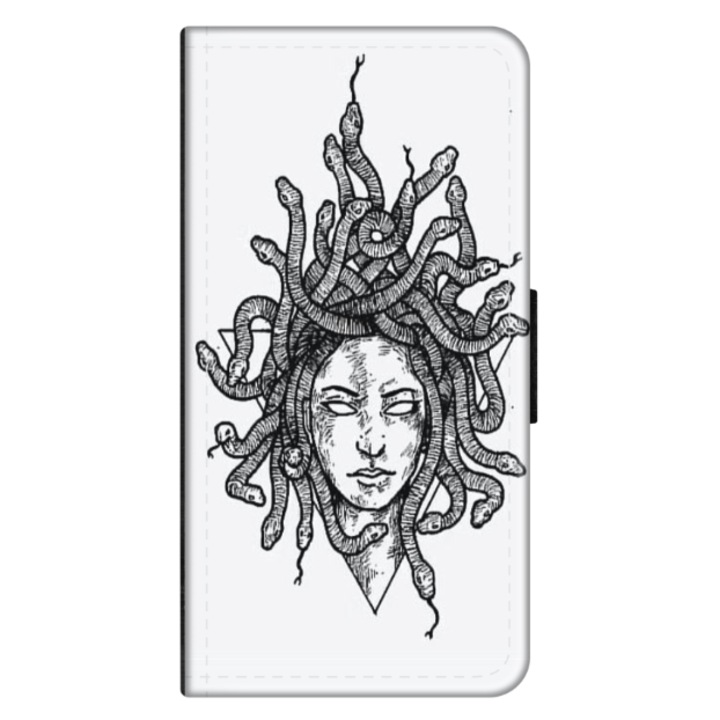 Husa personalizata tip carte HQ Print pentru Xiaomi Redmi Note 8 Pro, model Medusa #2, multicolor, S1D1M0230