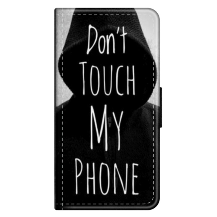 Personalized Swim Case book cover за Motorola Moto G8, модел Don't Touch my phone #2, многоцветен, S1D1M0065
