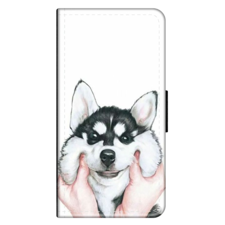 Персонализиран калъф книга HQPrint за Apple iPhone XS Max, модел Fluffy Dog, многоцветен, S1D1M0033