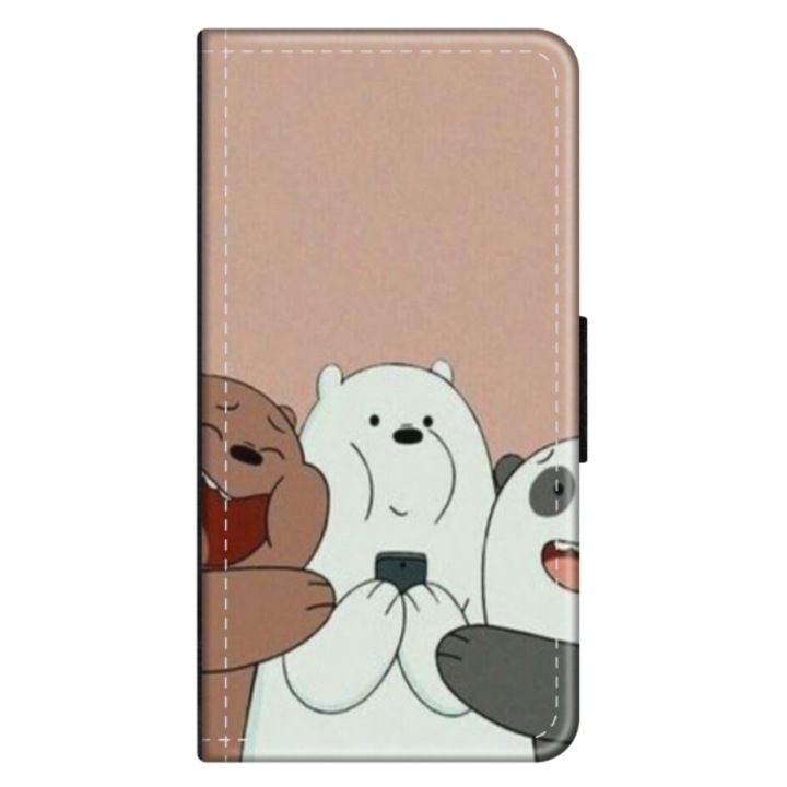 Husa personalizata tip carte HQ Print pentru OPPO Reno 7 5G, model Bears #2, multicolor, S1D1M0089