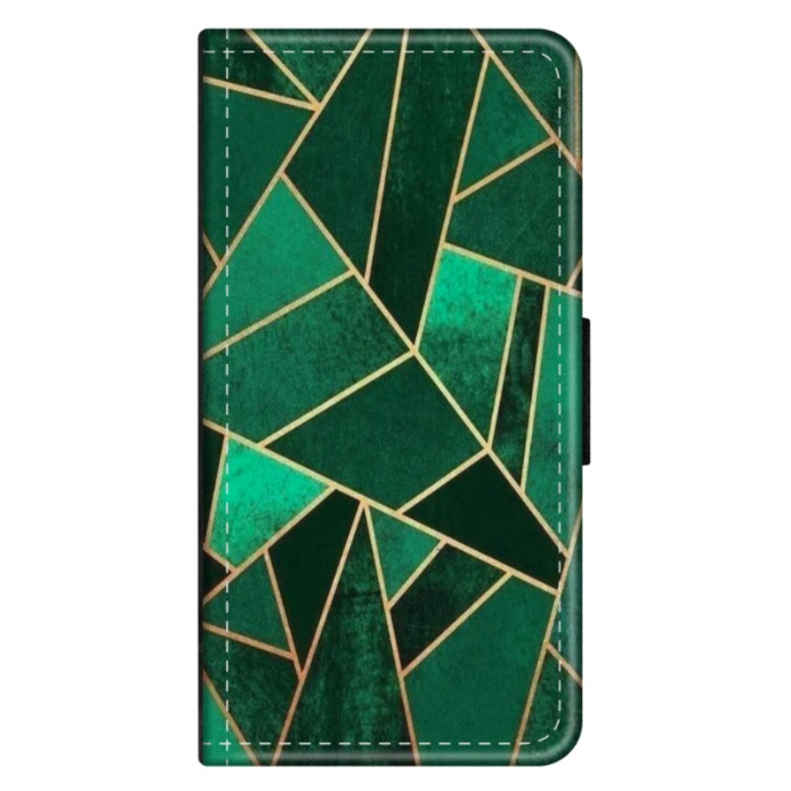 Персонализиран калъф книга HQPrint за Apple iPhone XS Max, модел Emerald, многоцветен, S1D1M0287