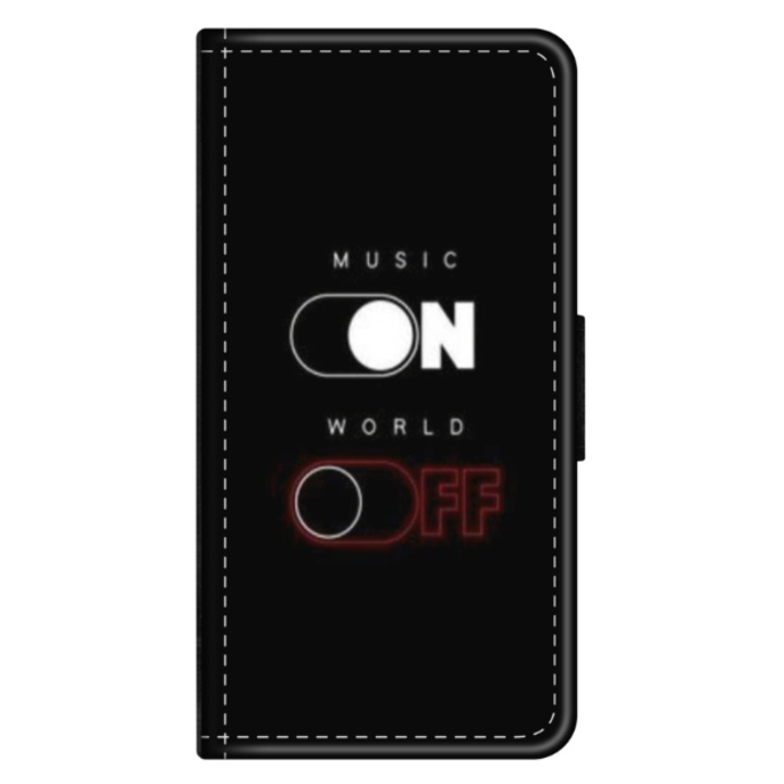 Personalized Swim Case book cover за Motorola Moto G8 Power Lite, модел Phone On World Off, многоцветен, S1D1M0131
