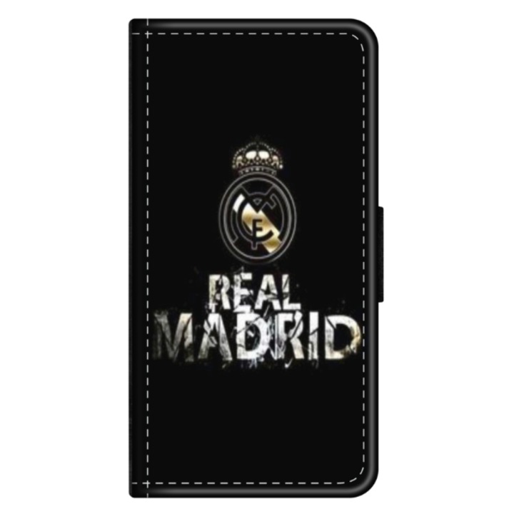 Персонализиран калъф-книга за OPPO A57, Реал Мадрид модел №2, многоцветен, S1D1M0154
