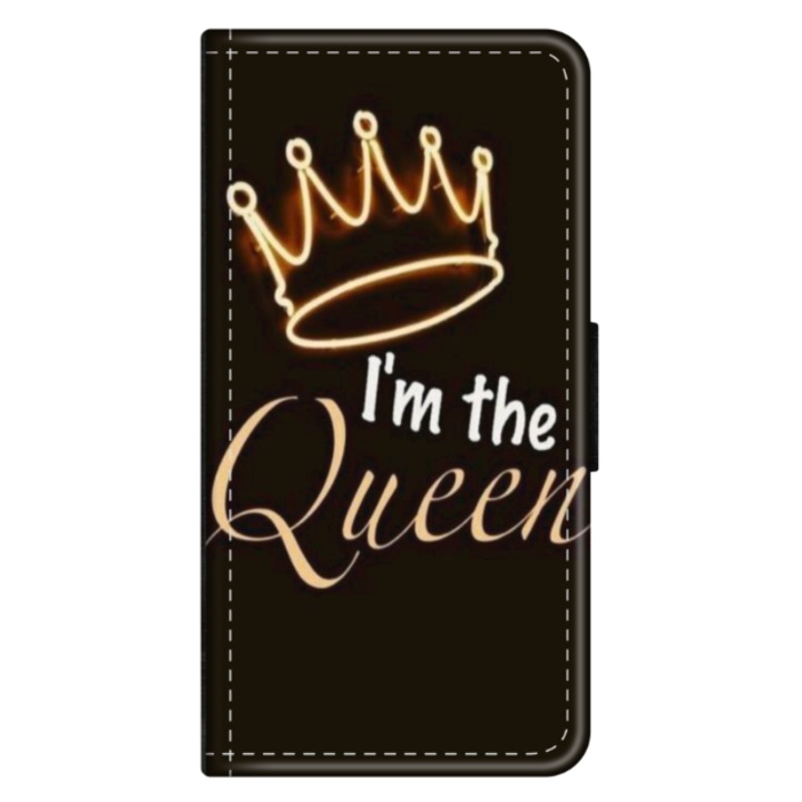 Калъф-книга Personalized Swim Case за Motorola Moto G8, модел I'm the Queen, многоцветен, S1D1M0101