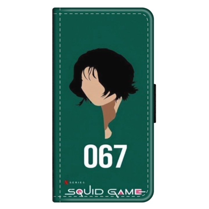 Husa personalizata tip carte HQ Print pentru Huawei P10 Lite, model Squid Game #16, multicolor, S1D1M0188