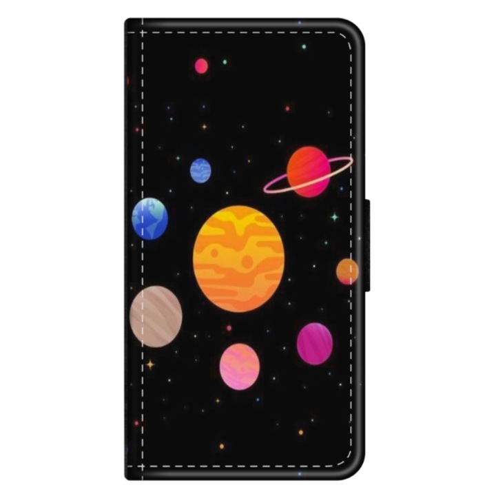 Персонализиран калъф книга HQPrint за Samsung Galaxy A40, модел Colorful Galaxy, многоцветен, S1D1M0283