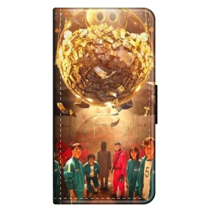 Персонализиран калъф книга HQPrint за Apple iPhone 11 Pro Max, модел Squid Game #11, многоцветен, S1D1M0183