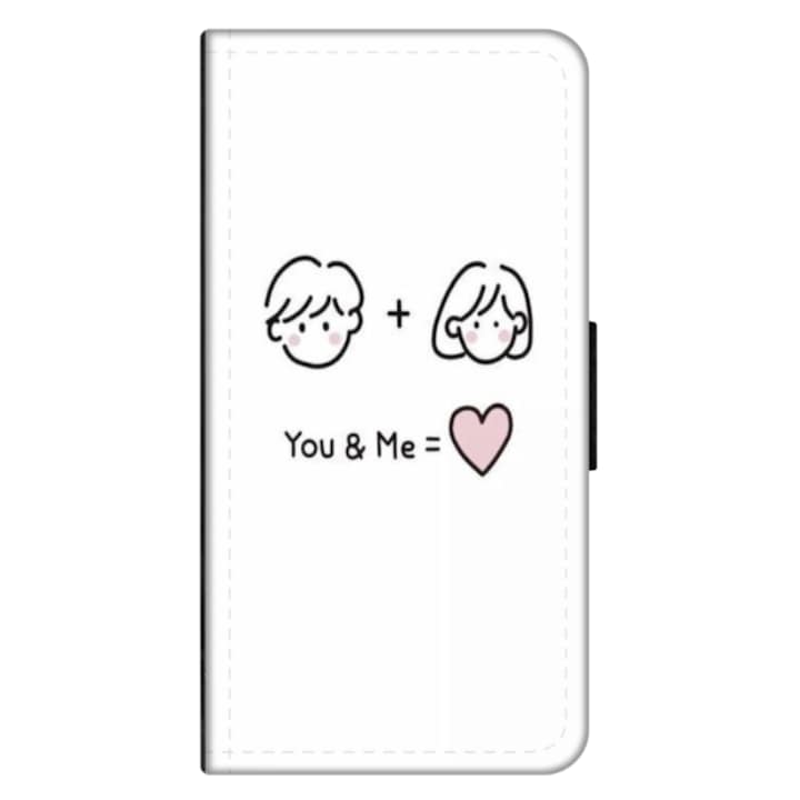 Персонализиран калъф книга HQPrint за Samsung Galaxy A03, модел You and Me, многоцветен, S1D1M0274