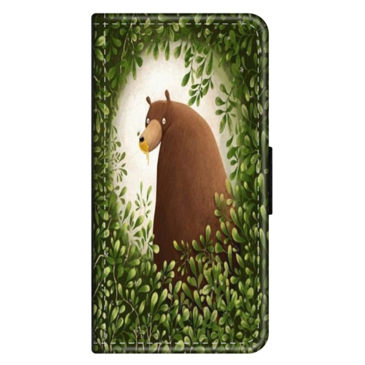 Husa personalizata tip carte HQPrint pentru Samsung Galaxy A04, model Bear, multicolor, S1D1M0312