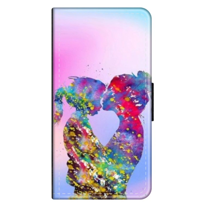 Husa personalizata tip carte HQPrint pentru Samsung Galaxy A04, model Colorful Love, multicolor, S1D1M0376