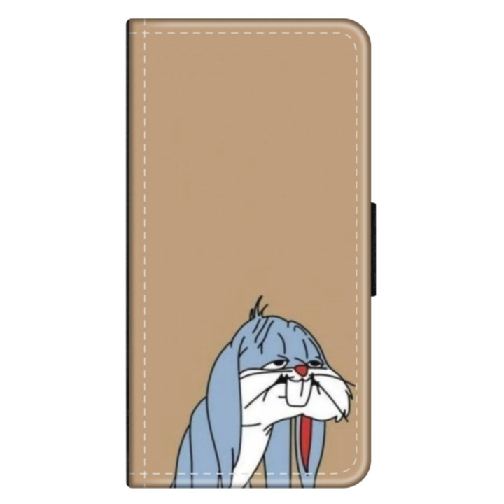 Калъф-книга Personalized Swim Case за Motorola Moto G8 Power Lite, модел Tired Bunny, многоцветен, S1D1M0027