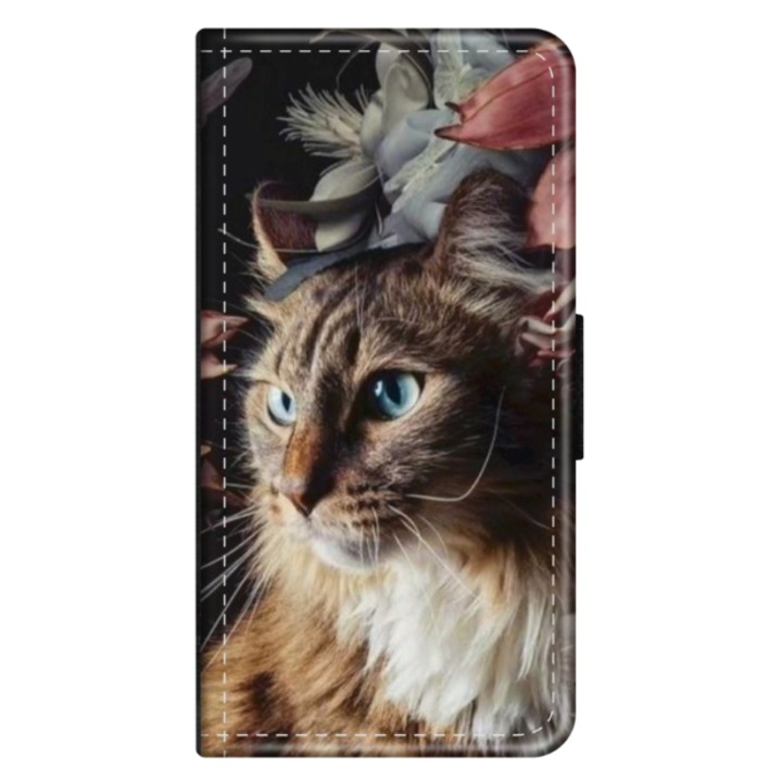 Персонализиран калъф книга HQPrint за Samsung Galaxy A53 5G, модел Cat #1, многоцветен, S1D1M0143