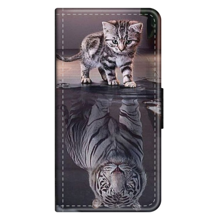 Калъф-книга Personalized Swim Case за OPPO A57, модел Tiger, многоцветен, S1D1M0242