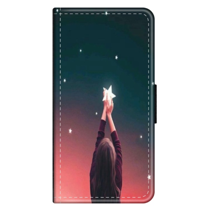 Personalized Swim Case book cover за OPPO Reno7 Lite 5G, Star stealing модел, многоцветен, S1D1M0292