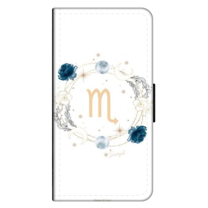 Husa personalizata tip carte HQ Print pentru OPPO A98, model Zodiac Circle, multicolor, S1D1M0349