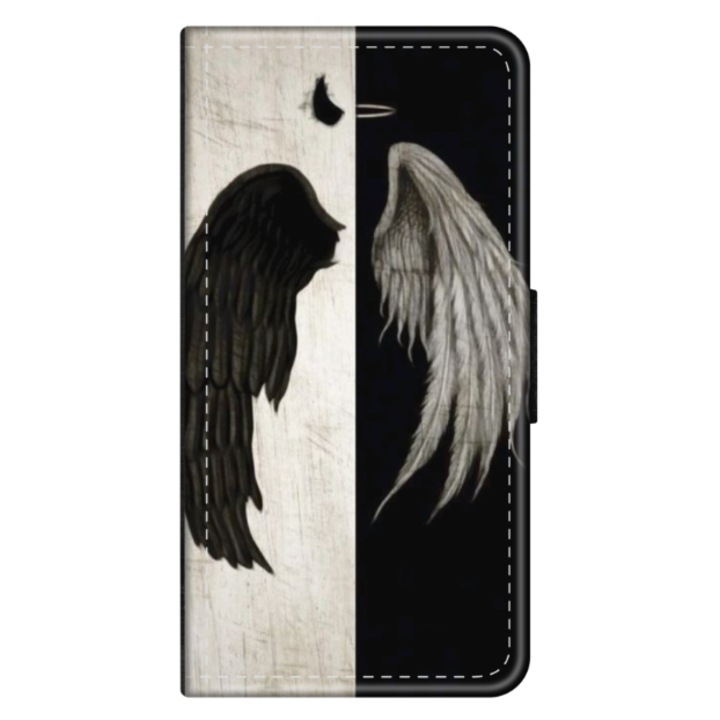 Персонализиран калъф книга HQPrint за Apple iPhone XS Max, модел Angel Wings, многоцветен, S1D1M0004