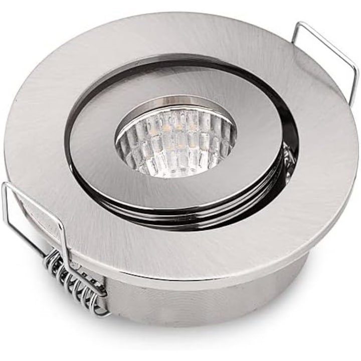 Комплект от 10 LED прожектора за вграждане, QttvbTna, Mini COB, 3W, 52x20mm