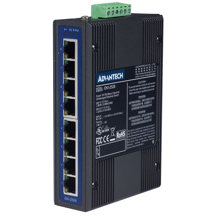 Switch Ethernet Advantech EKI-2528 8-port 10/100Mbps unmanaged