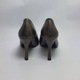 Pantofi cu toc pentru femei, Higo, Piele naturala, Maro metalizat, 40 EU