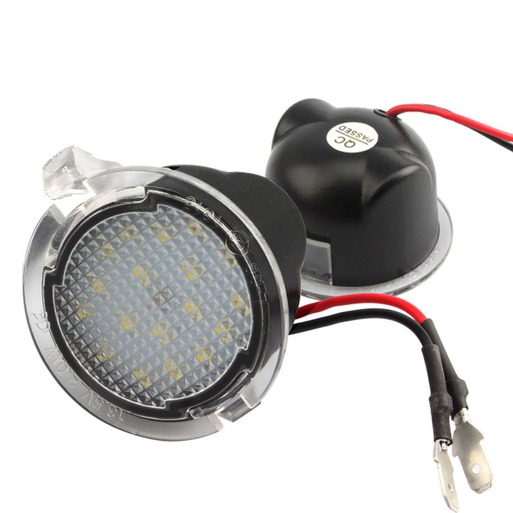 Set 2 lampi oglinda, Compatibil cu Ford, Negru