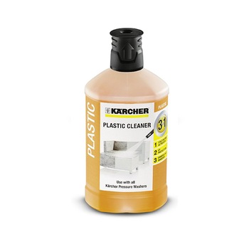 Detergent 3 in 1 Karcher pentru material plastic, 1 l Detergent 3 in 1 Karcher pentru material plastic, 1 l