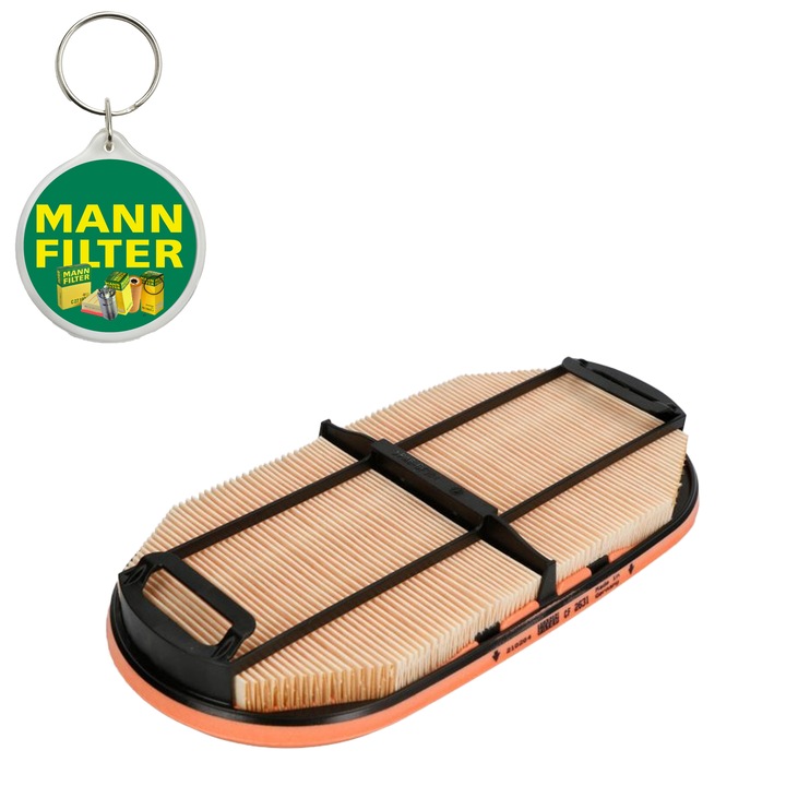 Filtru de aer, element filtrant MANN FILTER C16302, compatibil AEBI TERRATRAC, JOHN DEERE 1000 LANDINI 10000 MASSEY FERGUSON 1000 SAME BUFFALO, DRAGO, JAGUAR, PANTHER, TIGER, TRIDENT 105.5P-D704LT