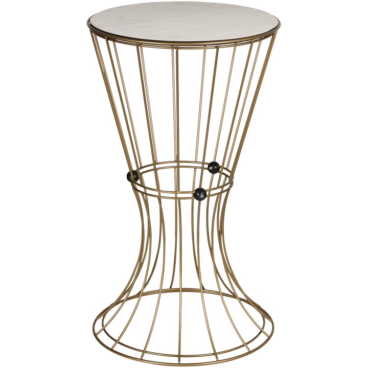 Masuta de cafea Gauge Concept, 32x32x56 cm, Antic, Artar