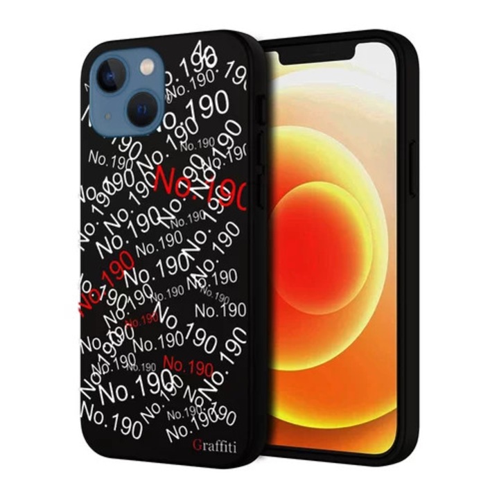 Telefontok iPhone 15 Plus - Graffiti No.190 mintás szilikon tok