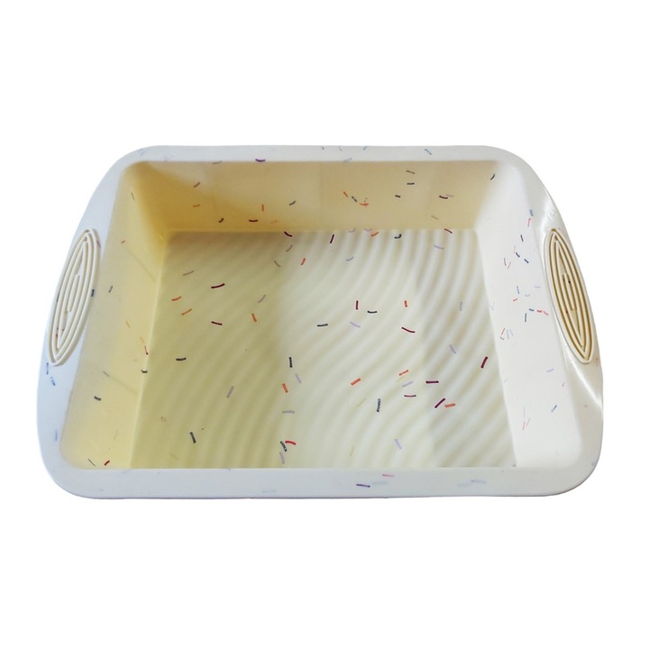 Силиконова форма за пай или блат, Жълта, 20 см, 472COF