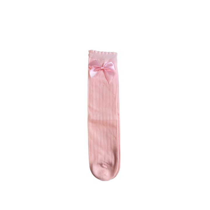 Чорапи с панделка - Розови - 25-31 ЕС