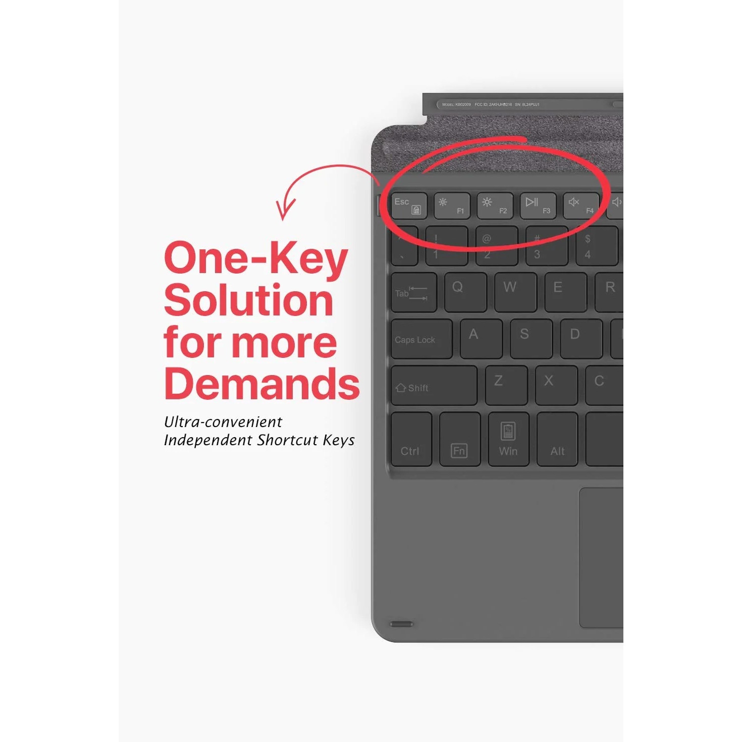 Tastatura pentru Microsoft Surface GO 1/2/3 Bluetooth 5.1