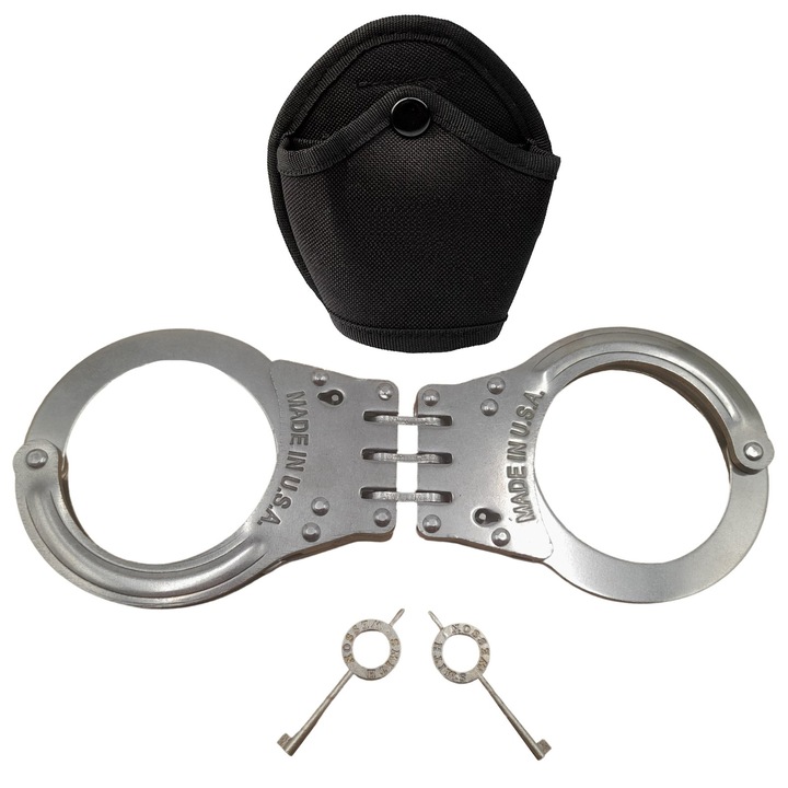 Catuse cu balama DEPOX®, Tight Lock, otel inoxidabil, 20 cm, husa tactica inclusa