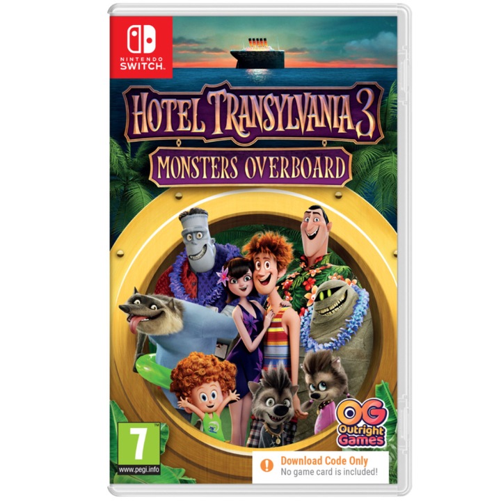 Игра Outright Games Hotel Transylvania 3 Monsters Overboard, Code in a box за Nintendo Switch