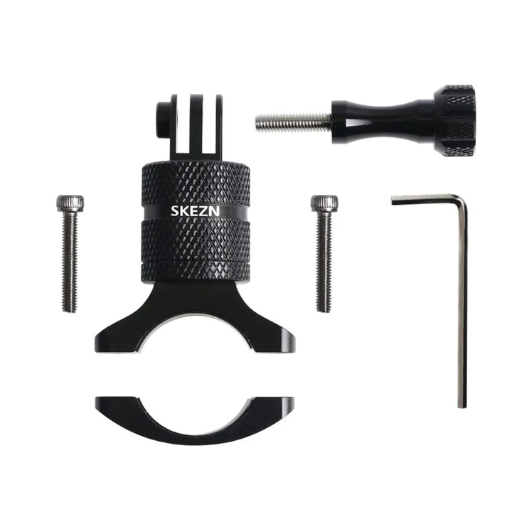 Suport rotativ Surewo montare ghidon bicicleta pentru camere de actiune GoPro Hero 12, Osmo Action 4, Insta 360 X3