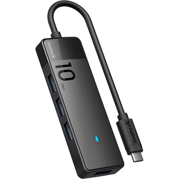 Hub USB 3.2 Gen 2 4-in-1 cu USB-C la 4 porturi USB-A