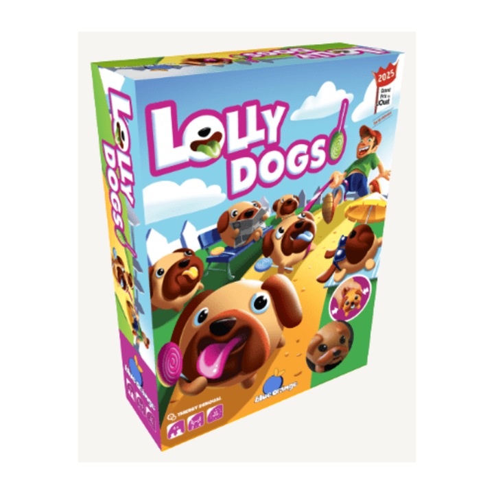 Joc de memorie Scoate Limba- Lolly Dogs, Blue Orange, +3 ani