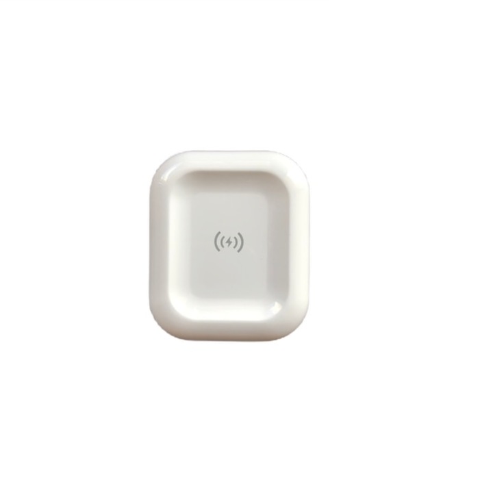 Incarcator wireless rapid pentru AirPods, culoare Alb
