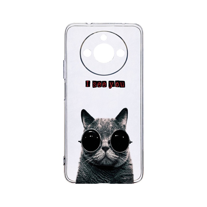 Силиконов калъф BestCase за Realme 11, I See You, Camera Protection, Clear Silicon 2MM, T 9