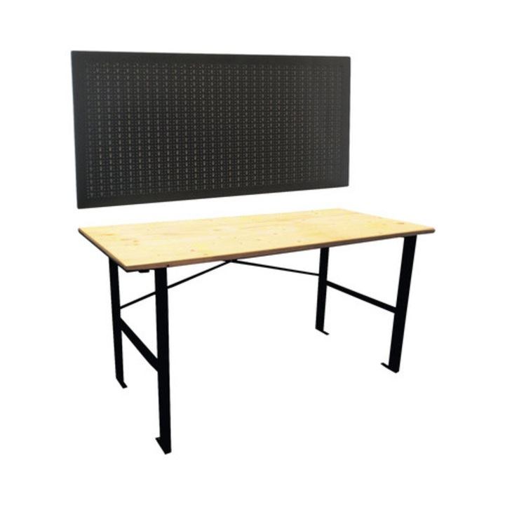 Работна маса с перфориран панел Fam Mp 1200 mm, 2 части