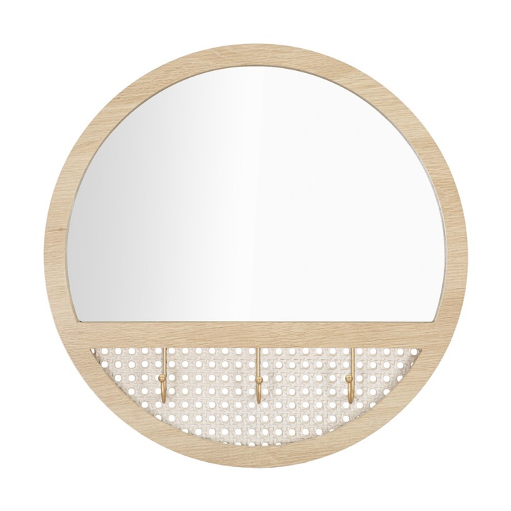 Dísztükör Mauro Ferretti Fuji Ø 50X5 cm, Többszínű