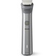 Aparat de tuns barba si parul 10 in 1 PHILIPS Multigroom All in One MG5920/15, tehnologie BeardSense, lame din otel cu auto-ascutire, 11 setari de lungime, rezistent la apa, husa, Negru / Argintiu