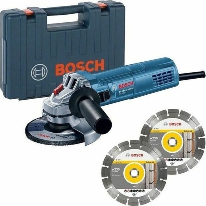 Polizor unghiular Bosch professional gws880,800w, 125mm, doua discuri incluse