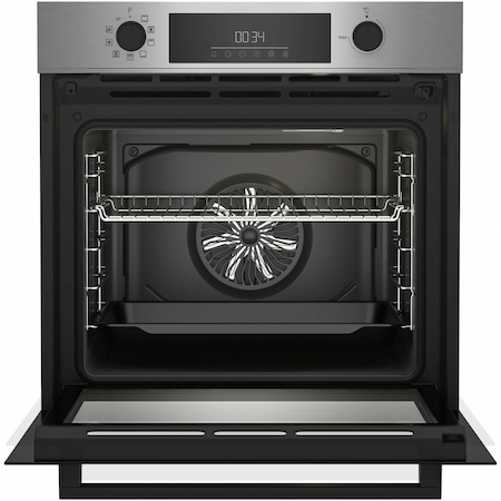 Cuptor incorporabil Beko BBIM11300XMP , Electric, 72 l, Multifunctional, Autocuratare pirolitica, RecycledNet™, AEROperfect™, SteamShine® Cleaning, 7 functii, Grill, Clasa A+, Inox