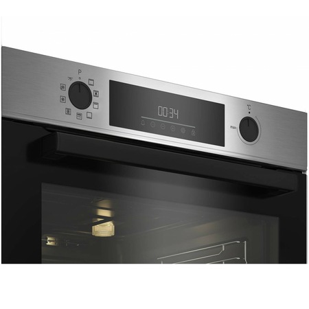 Cuptor incorporabil Beko BBIM11300XMP , Electric, 72 l, Multifunctional, Autocuratare pirolitica, RecycledNet™, AEROperfect™, SteamShine® Cleaning, 7 functii, Grill, Clasa A+, Inox