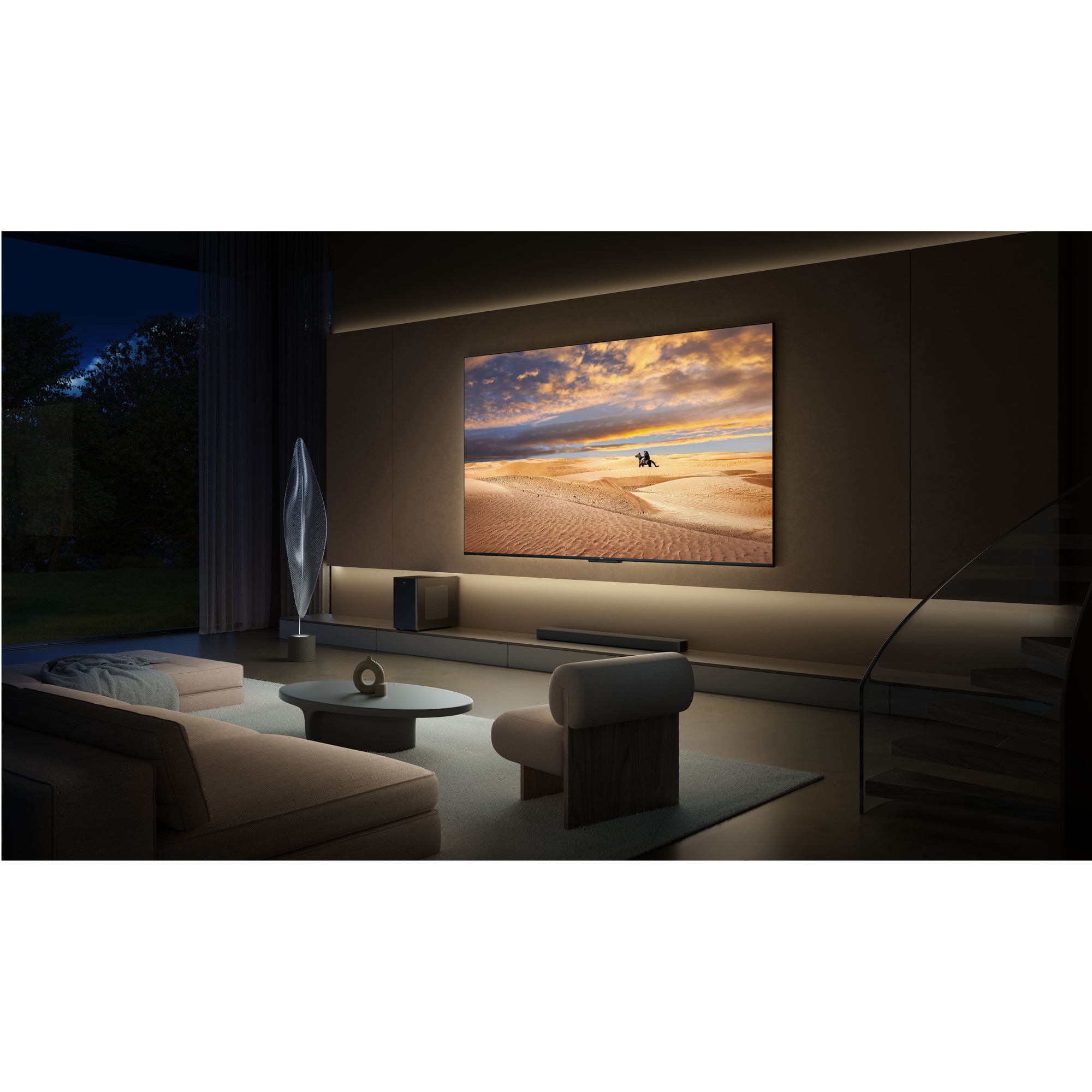 Televizor TCL MiniLed 98X955, 248 cm, Smart Google TV, 4K Ultra HD, 100Hz, Clasa G (Model 2023)
